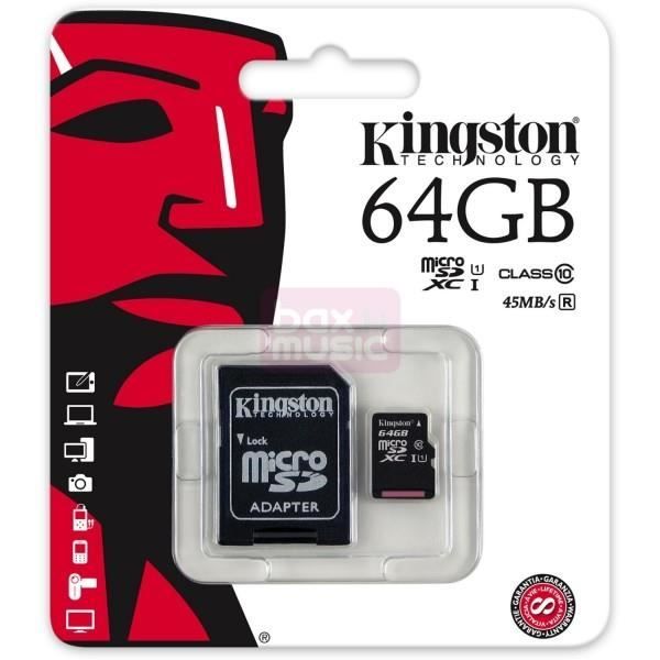 Carte Micro SD SDXC 64 GO Classe 10 Pour Samsung Galaxy S7 (Edge)