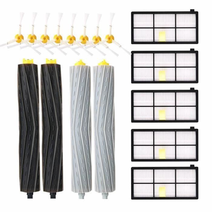 iRobot Accessoires pour 960 980 895 870 871 etc, Kit de Pièces de Rechange Brosse 800/900 Séries pour Aspirateur iRobot Roomba de