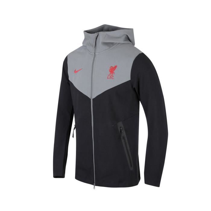 Veste à capuche Liverpool Tech Pack Noir/Gris Corps / Doublure de la capuche : 55 % Coton / 37 % Rayonne / 8 % Elasthanne - Intérieu