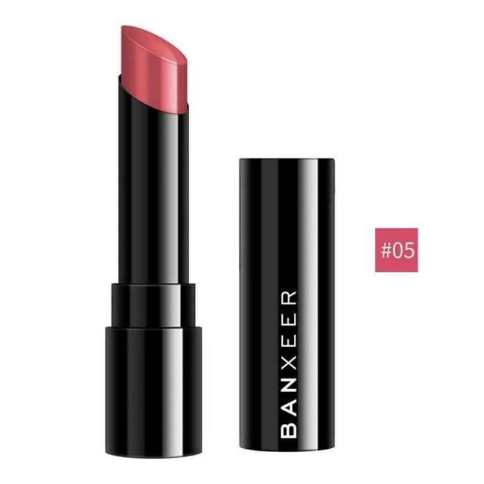 BANXEER avec rouge à lèvres soyeux couleur mat # 05 rose corail