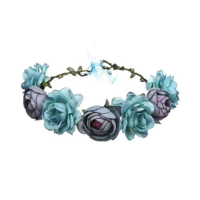 1 Pc artificielle Rose guirlande Photo prenant ruban à la mode cerceau BANDEAU - SERRE-TETE - HEADBAND - HAIRBAND