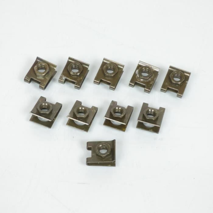 6mm Suzuki Yamaha - LIVRAISON GRATUITE! Arctic Cat, Bombardier, Honda, Kawasaki, Kymco, Polaris, Suzuki, Universal, Yamaha Honda Garnissages / Habillages Kawasaki 10 x Clips Agrafe Plastique Motorbike / Moto / Quad / ATV 