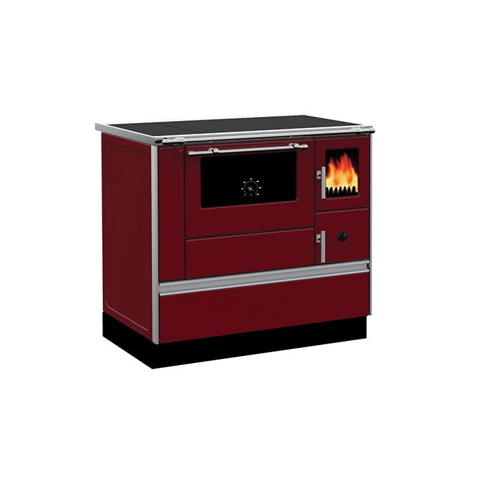Cuisinière Bois Chauffage seul Sannover 7 kW Bordeau