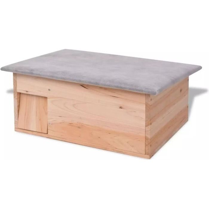 Cabane pour hérisson 45 x 33 x2 2 cm Bois