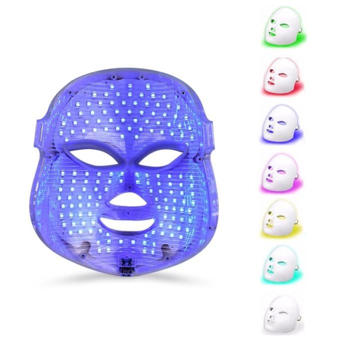 YOKULI®7 Couleur LED Masques Faciaux Colorés Ménage Rouge Bleu Lumière Enlèvement Acné Instrument De Beauté
