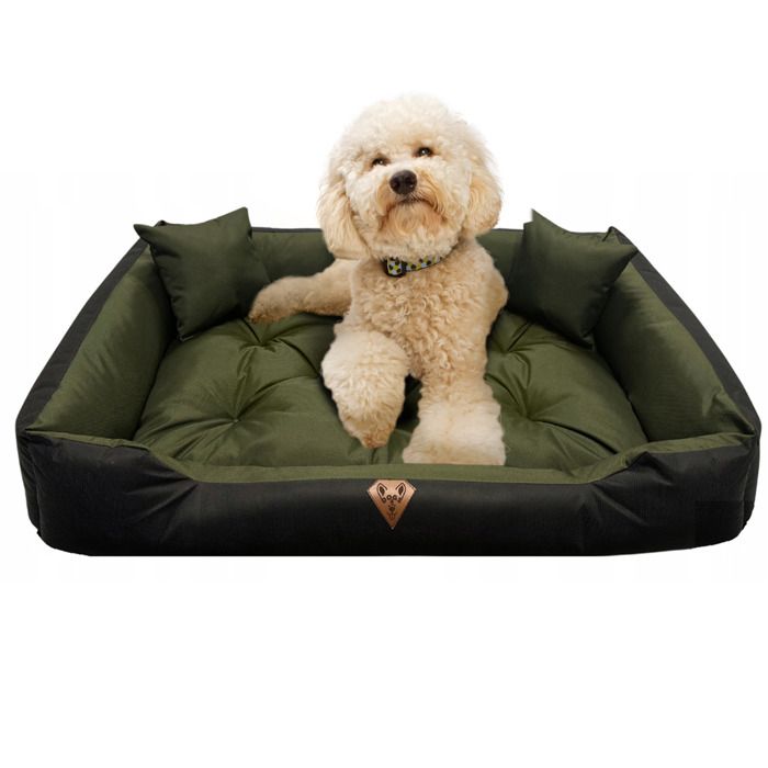 Meilleurs prix pour Lit Pour Chien EDANTI Imperméables Avec Coussins 130x105 Vert