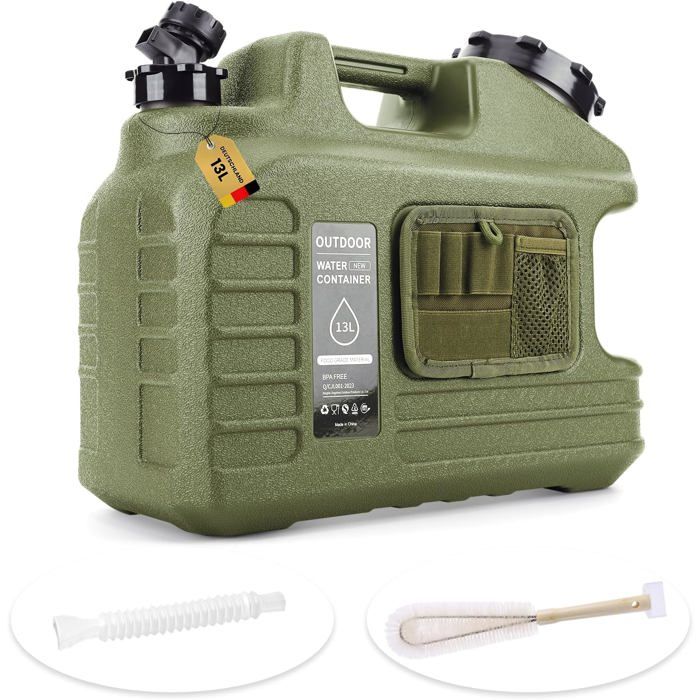 Bidon D'eau Portable 5L Ou 12L Avec Robinet - Pour Camping, Randonnée, Pique-nique - PC Alimentaire, Léger, étanche