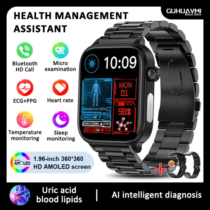 Mijia-Xiaomi Montre Intelligente Étanche ECG + PPG pour Homme | eBay