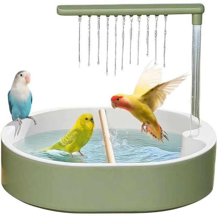 Meilleurs prix pour Générique Douche PerroquetDouche Perrochet Accessoire Nettoyage Bassin Eau pour Cage Oiseaux Domestiques Perruche Calopsitte