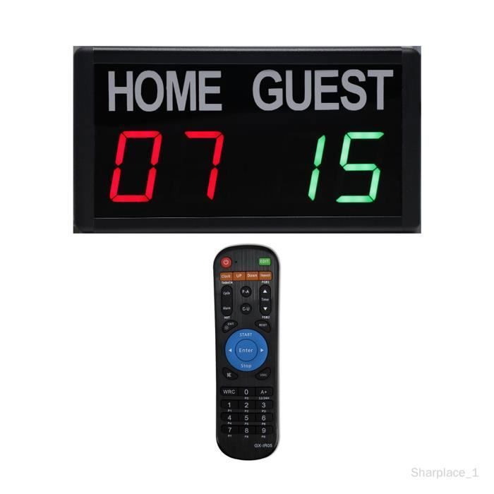 Tablero Digital Score Keeper Con Mando A Distancia Electróni | Cuotas