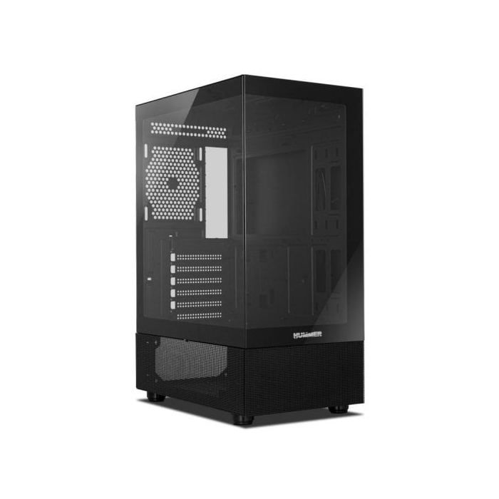 NOX Hummer Vision Midi Tower Cristal Templado USB 3.0 Negra