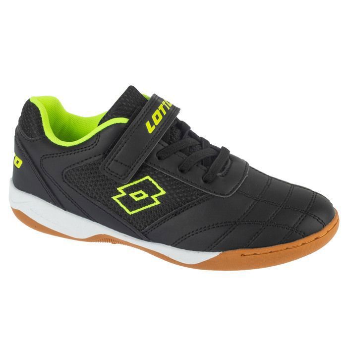 Lotto Chaussures de foot en salle - LOTTO - Pacer K - Noir - Fermeture scratch - Excellent amorti