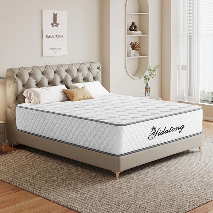 Matelas mémoire de Forme 90x200 cm pour Adulte et Enfant Sommeil Réparateur Ergonomique Moyenne Ferme Respirant Épais 25cm