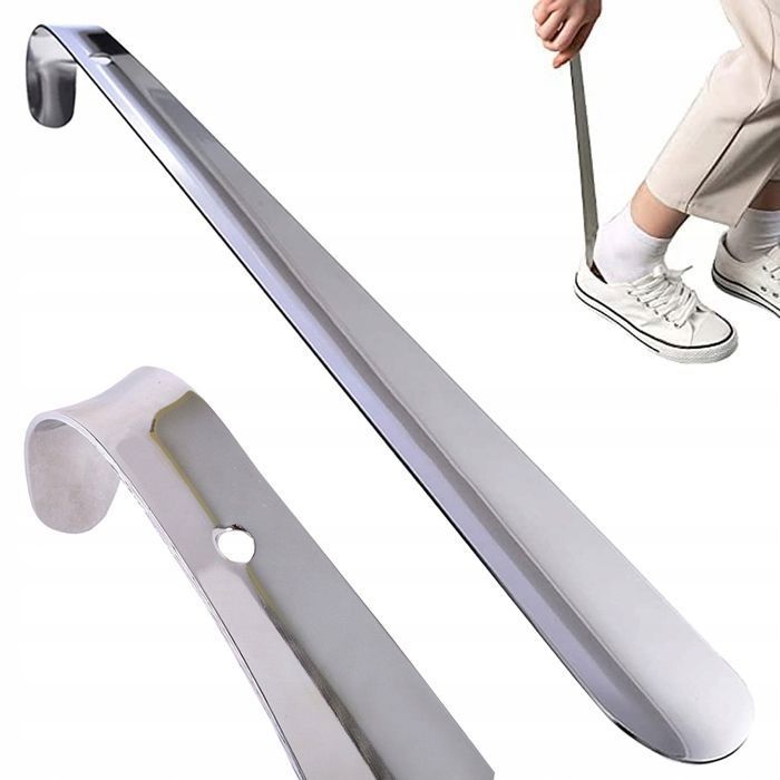 Chausse-Pied Métal Inox Très Grand Modèle - 52 Cm - Idéal Pour Chaussures Et Bottes