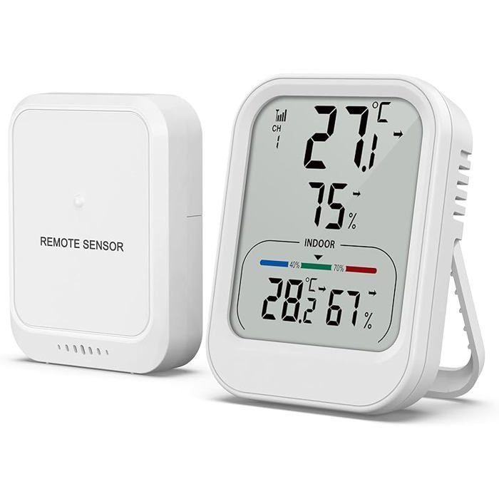 Thermomètre hygromètre intérieurextérieur connecté, 1 capteur sans — free download