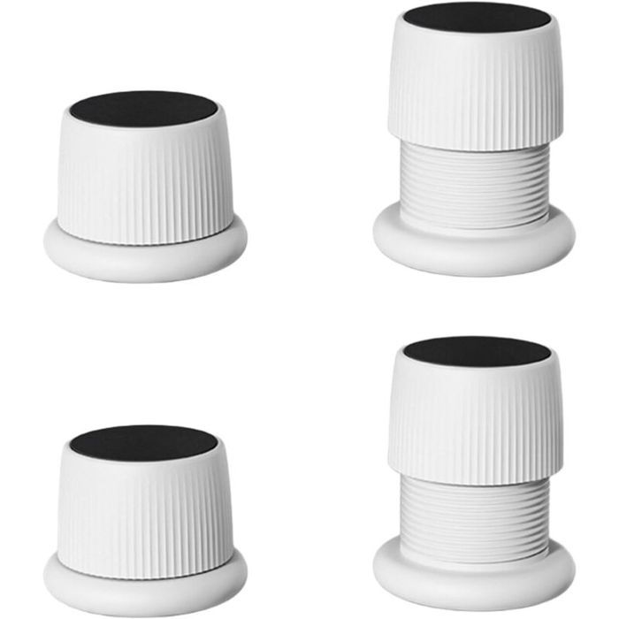 Rehausseurs Réglables - JIANGZHA - Lot de 4 - Antidérapants - Hauteur réglable 40-63mm - Capacité 100kg