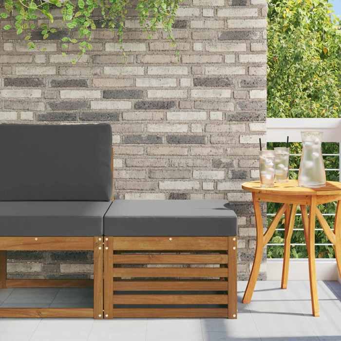 vidaXL Pouf dExtérieur Bois dAcacia Massif Naturel 900487 vidaXL Pouf dExtérieur Bois dAcacia Massif Naturel 900487