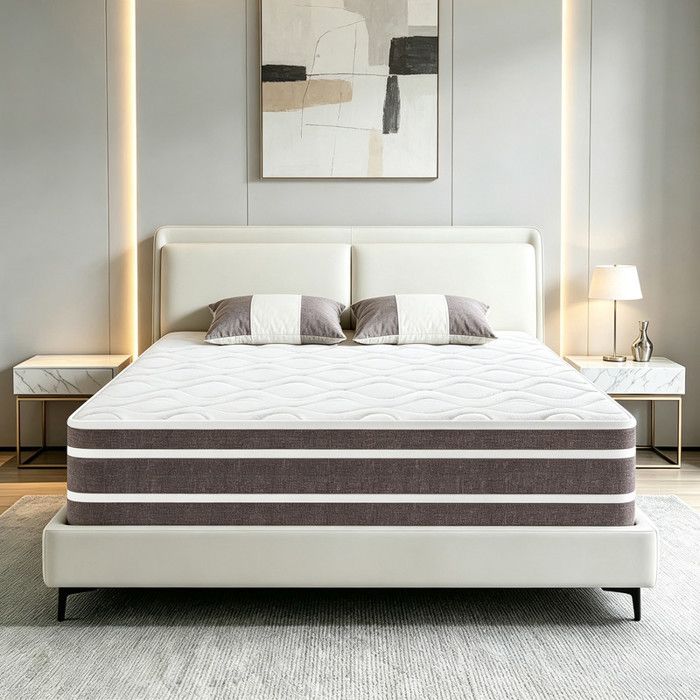 Matelas 140x190 cm Ép 30cm - Mousse à mémoire de forme Soutien Tonique & Indépendance de Couchage Silencieux sans BruitOeko-Tex