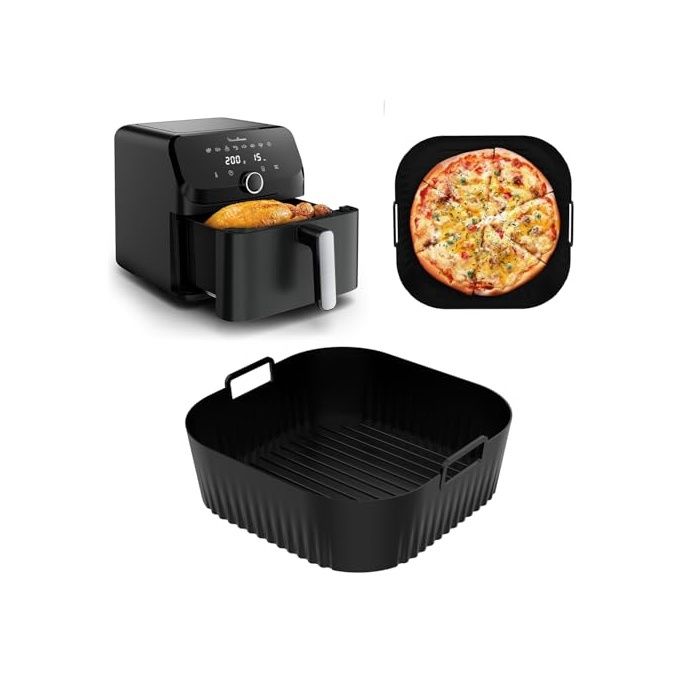Accessoires Air Fryer pour Easy Fry Mega 7.5 L Moule Silicone Airfryer pour EZ8558F0 Plat pour friteuse à air MOULE A GATEAU
