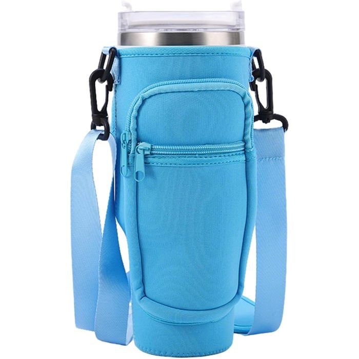 Porte Bouteille Isotherme Stanley 40 oz Bleu Porte Gourde Sac à Dos Accessoires Stanley Cup Adapté à Marche à Randonnée au Camping