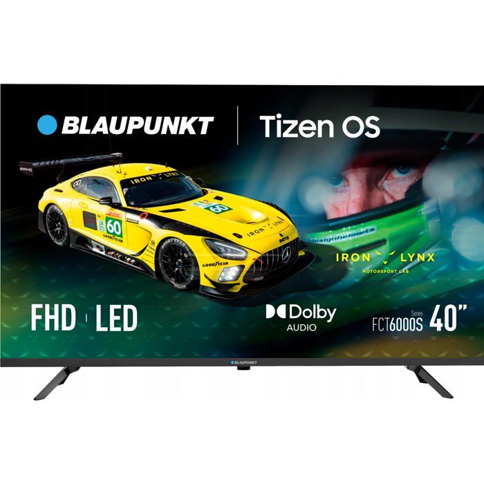 Téléviseur noir 40 pouces Blaupunkt Full HD 1080p (1980 x 1080) Smart TV Tizen™ Wi Fi intégré Bluetooth