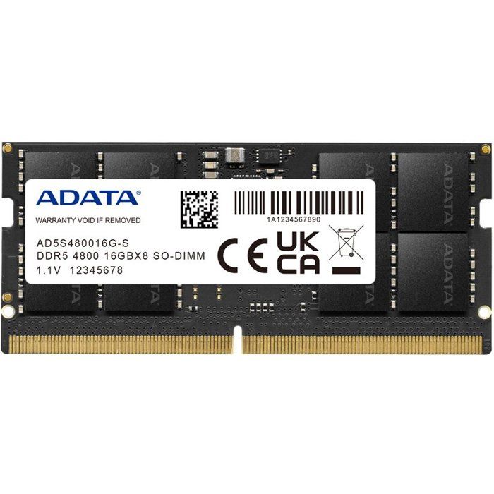 ADATA Mémoire portable - ADATA - STANDARD - 16 Go DDR5 - SO-DIMM - 4800 MHz CL40