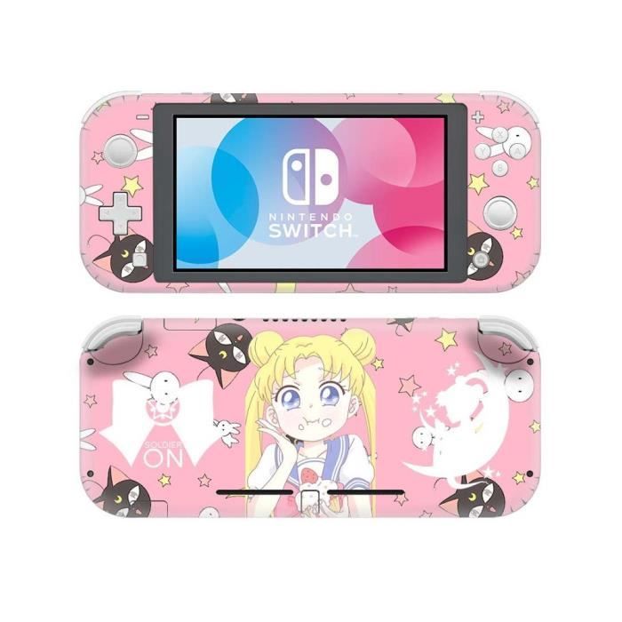 Coque de protection pour Nintendo Switch Lite, autocollant, mignon, rose  vif, Anime Sailor Girl, kawaii, acce - Cdiscount Informatique
