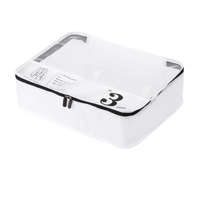 Sacs de rangement pour valise - Organisateurs de pratiques Blanc 22x20cm / 8.7x7.9in 98666