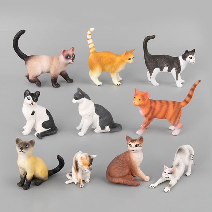 Modele De Chat Jouet Realiste Drole En Plastique 10pcs Chat Jouet De Simulation Mignon Ornements Achat Vente Robot Animal Anime Cdiscount