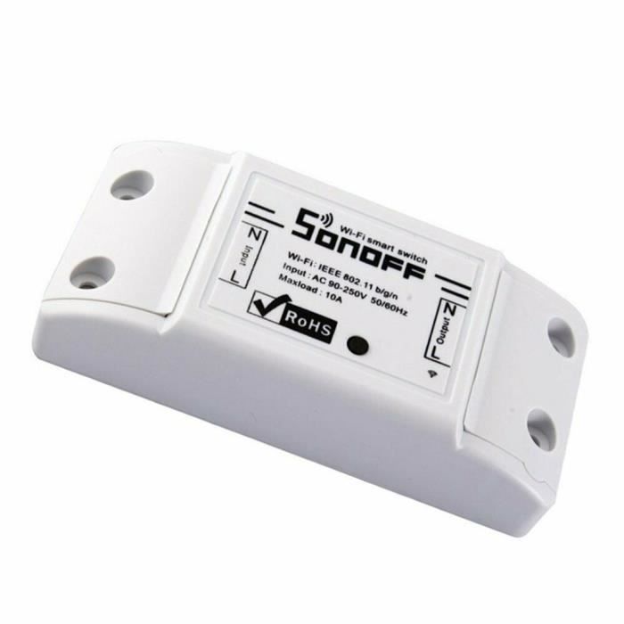 Sonoff – interrupteur Intelligent Wifi de base 10A sans fil, 3