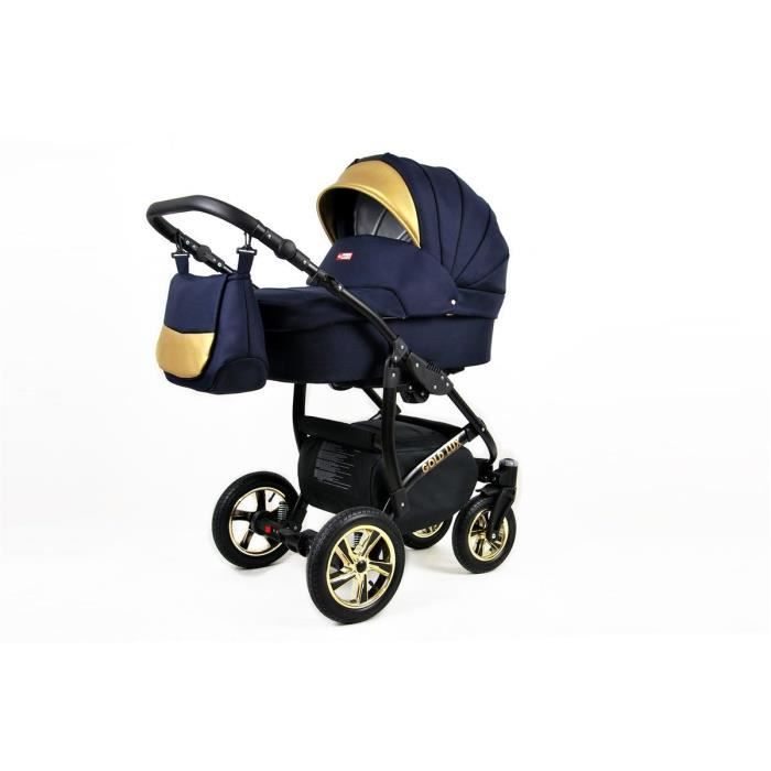 Poussette Combinee Trio Landau Siege Auto Black Deluxe By Saintbaby Shell 3en1 Avec Siege Bebe Cdiscount Puericulture Eveil Bebe
