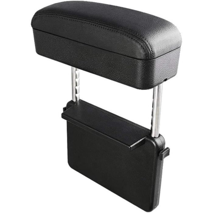 Accoudoir Central Universel Pour Voiture (type Mitsubishi ASX) - Noir, Cuir Simili, Rangement