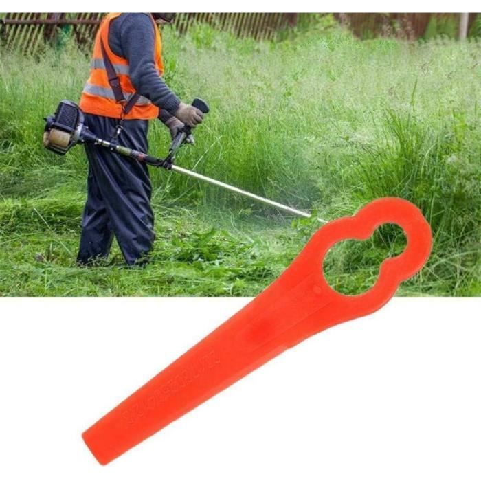 100 Lames De Coupe En Plastique Pour Coupe-bordures Florabest/LIDL - Remplacement Référence 4008007, Compatible RT250