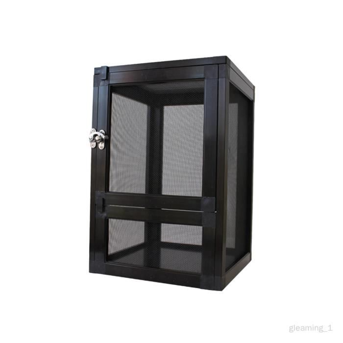 Terrarium En Acrylique Pour Araignées Sauteuses, Mantes - Petit Format 20x10x10 Cm - Porte Frontale Ventilée