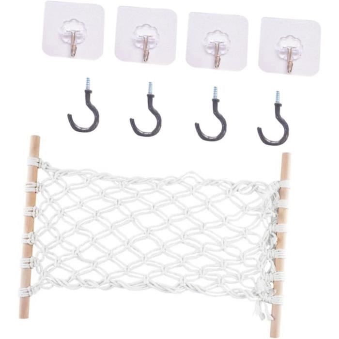 Lot De 4 Paniers Rangement En Corde Coton - Organisateur Naturel Pour Salle De Bain, Chambre, Jouets - Multifonction Et Décoratif