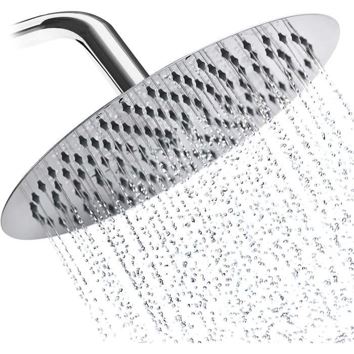 Pommeau de douche fixe carré 12 pouces en acier inoxydable - Drenky