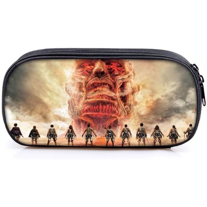 Ksopsdey Anime Trousse à Crayons De Grande Capacité étudiants Papeterie Organisateur