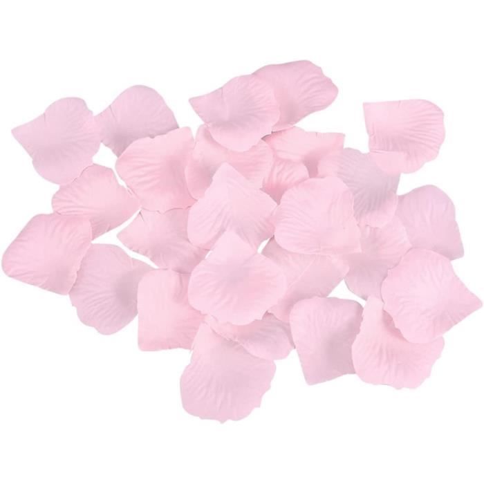 1000 Pétales De Rose Artificiels - Rose - Pour Mariage, Décoration