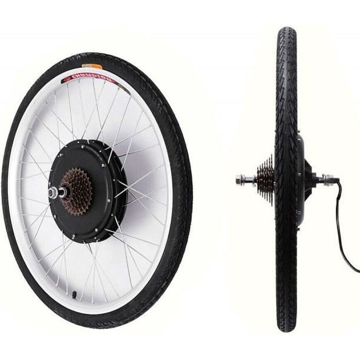 Kit de Vélo Electrique Kit de Conversion pour Vélo Electrique E-Bike Conversion Kit pour Roue (48V 28'' 1000W)