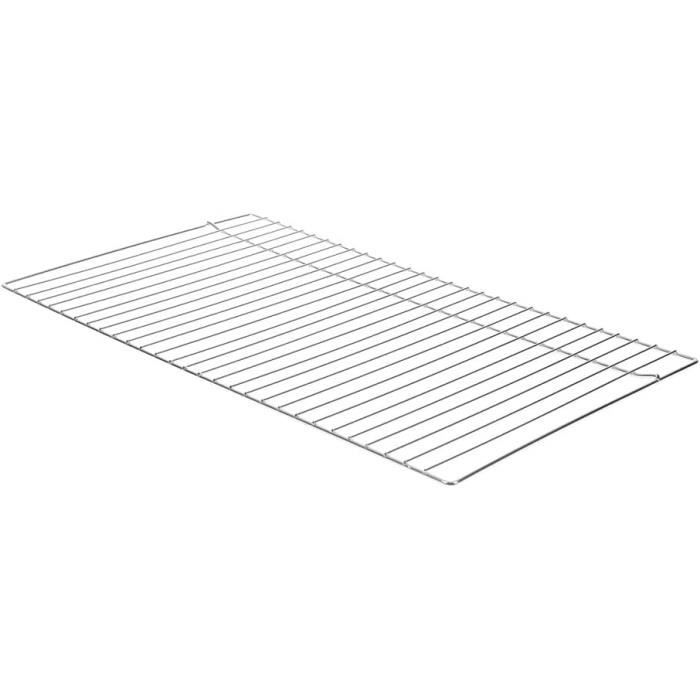 Grille Barbecue Acier Chromé 62x35cm - Pour Fumoir Et BBQ - Sans Poignées