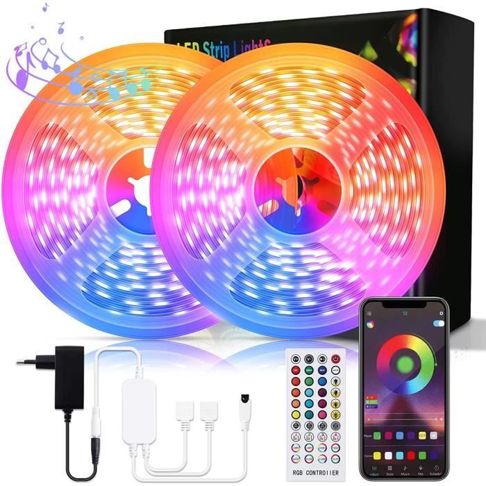 Bande LED Keepsmile 30m (2x15m) - Contrôle Par Appli Et Télécommande, 16 Millions De Couleurs