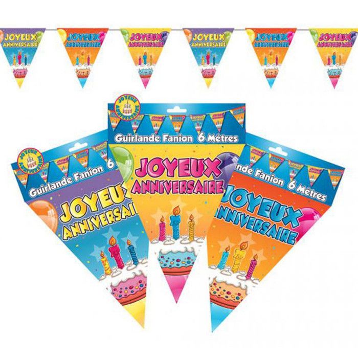 Guirlande Fanion Joyeux Anniversaire Cdiscount Maison Guirlande Fanion Joyeux Anniversaire Cdiscount Maison