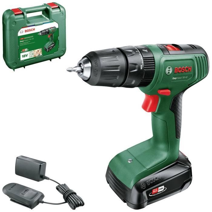 Perceuse visseuse à percussion Bosch EasyImpact 18V40 + (1xbatterie 2,0Ah) + chargeur AL18V-20 in ca