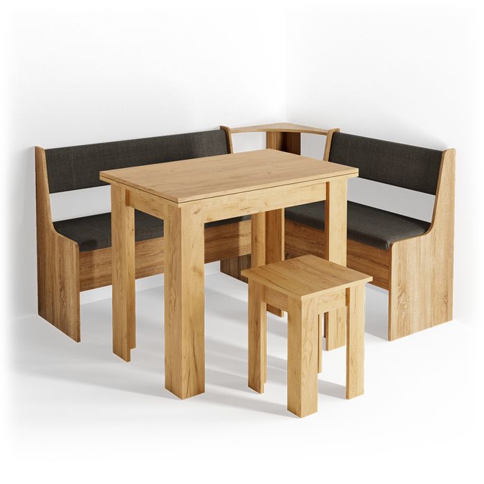 Banc de Salle à Manger pour Table de Salle à Manger Ensemble Table et bancs en Angle Vicco Roman Banc de Cuisine Banc avec Coffre