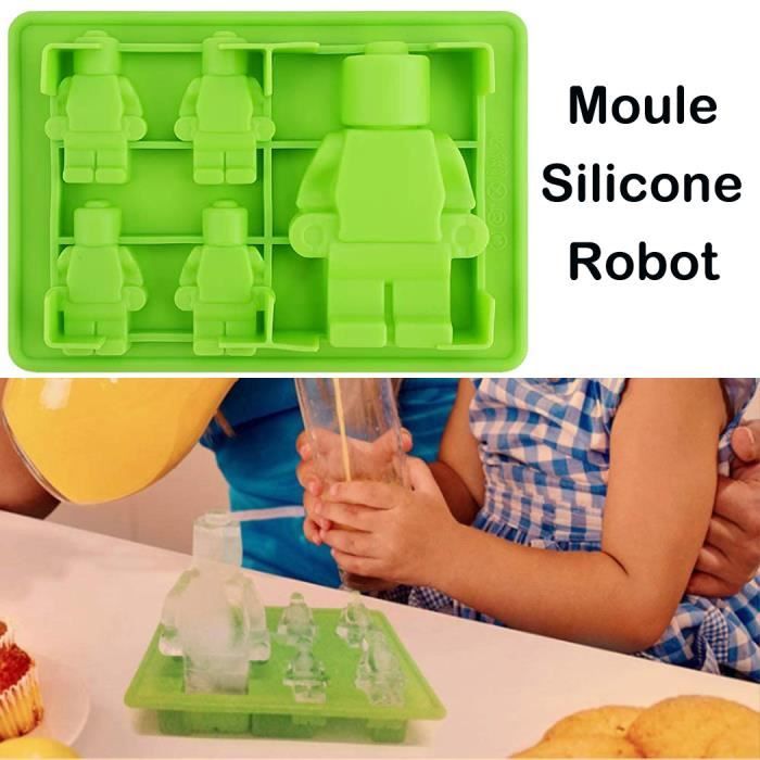 Silicone Moules de Chocolat Moule de Robot en Silicone Brique de  Construction Moule en Silicone Antiadhésif Multi-Taille Silicone -  Cdiscount Maison