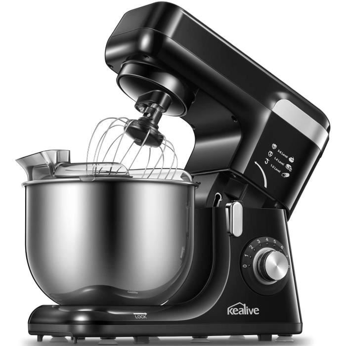 Robot Pâtissier, Kealive Robot Cuisine Multifonctions à 8 Vitesses avec