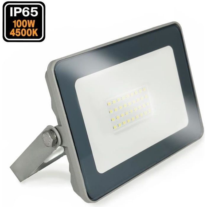 Aire de Jeux Paysage Scène 100W Projecteurs LED Super Brillant 8000LM 6000K Blanc Froid Projecteurs IP66 Éclairage Extérieur Étanche pour Jardin