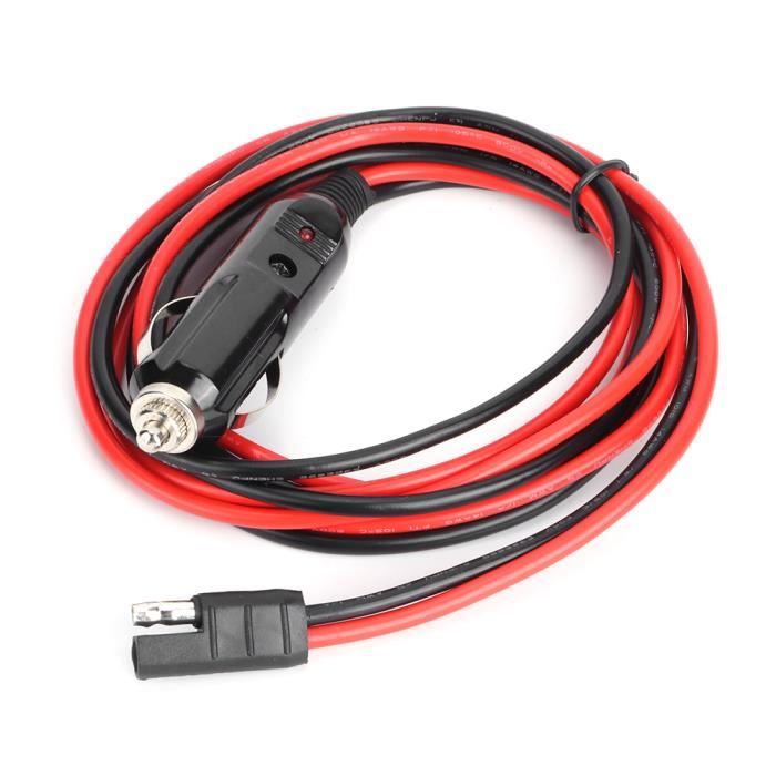 Câble Allume-cigare 12V Voiture - 2 Packs Avec Bornes à œillets + Fusibles 10A/15A/20A