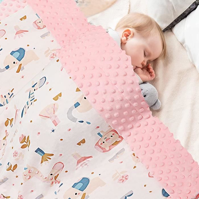 Couverture Bebe 100 Coton Biologique Couverture Douillette Pour Enfants Couverture De Confort Bebe Polaire Couverture D Ete Rose Cdiscount Puericulture Eveil Bebe