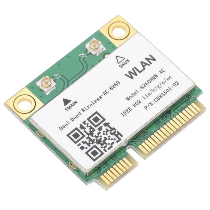 Carte Réseau Sans Fil, BCM94322HM8L DW1510 Carte Réseau Sans Fil Double Bande 300Mbps Mini PCI-E